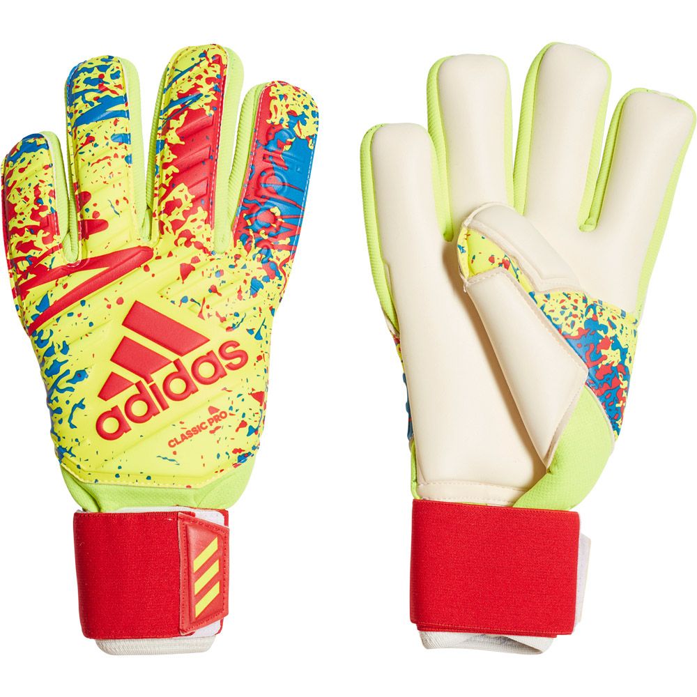 adidas yellow football gloves