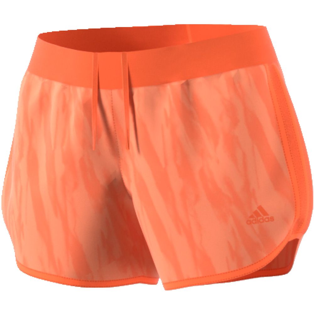 womens orange adidas shorts