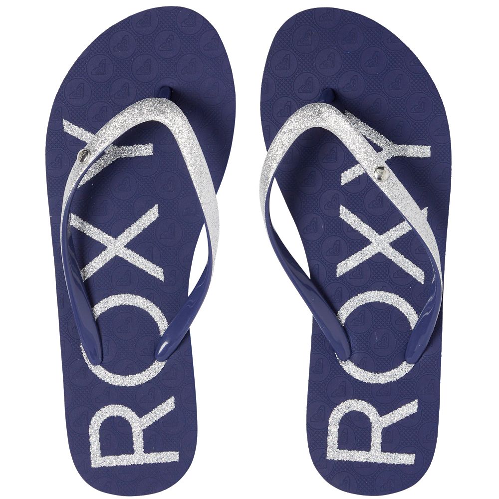 roxy glitter flip flops