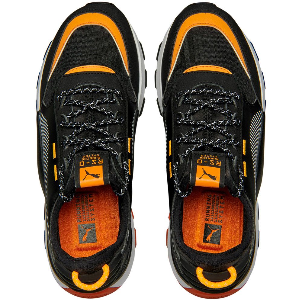 puma shoes black and orange