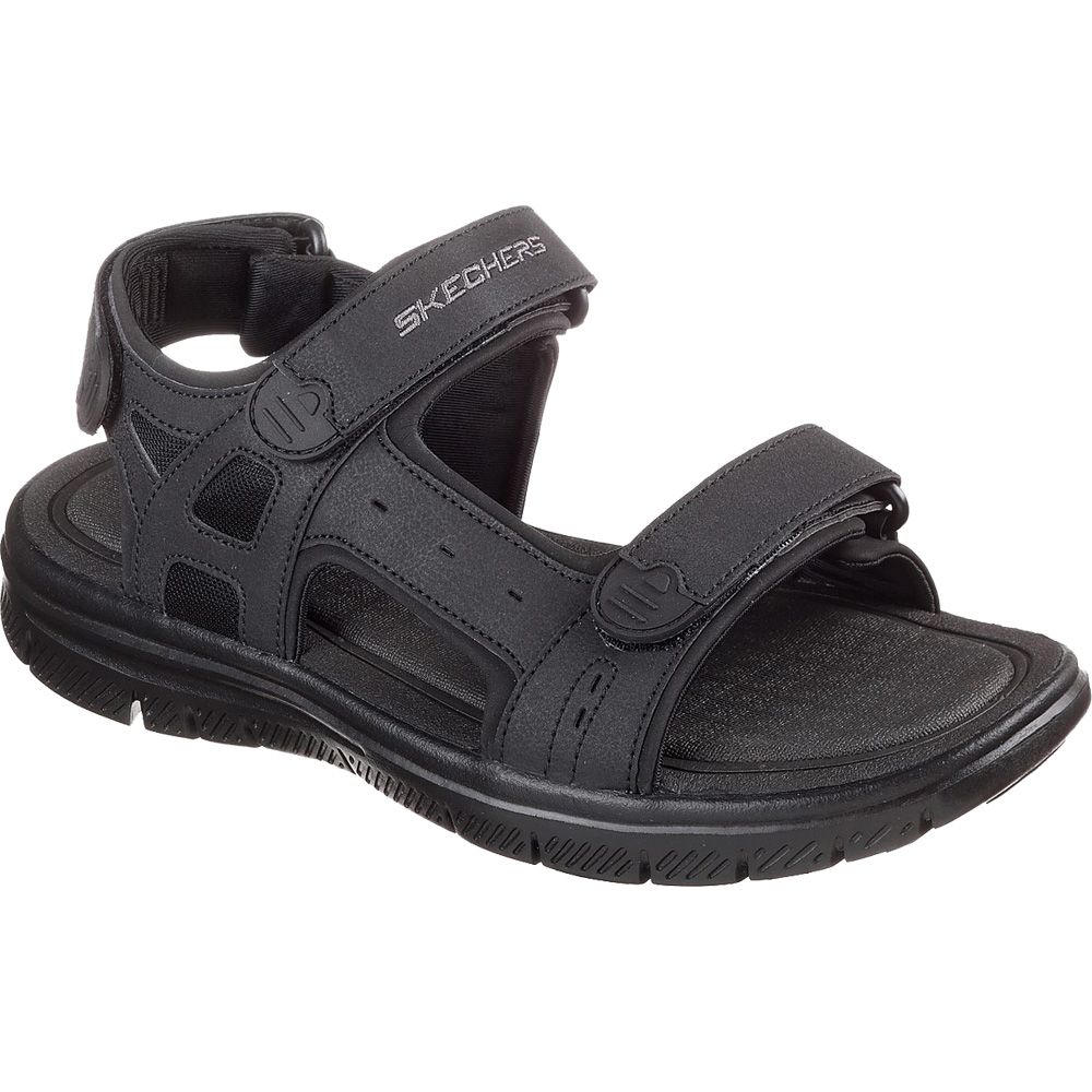 mens black skechers sandals