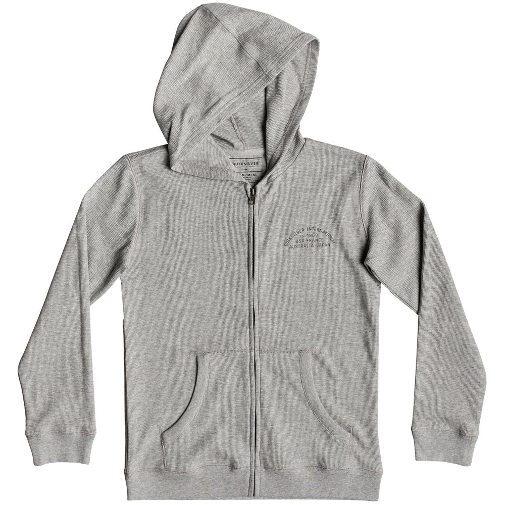 Quiksilver Stone Age Romeo Hooded Jacket Kids Light Grey Heather At Sport Bittl Shop