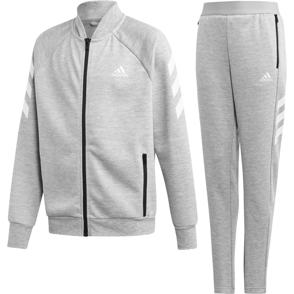 grey adidas jogging suit