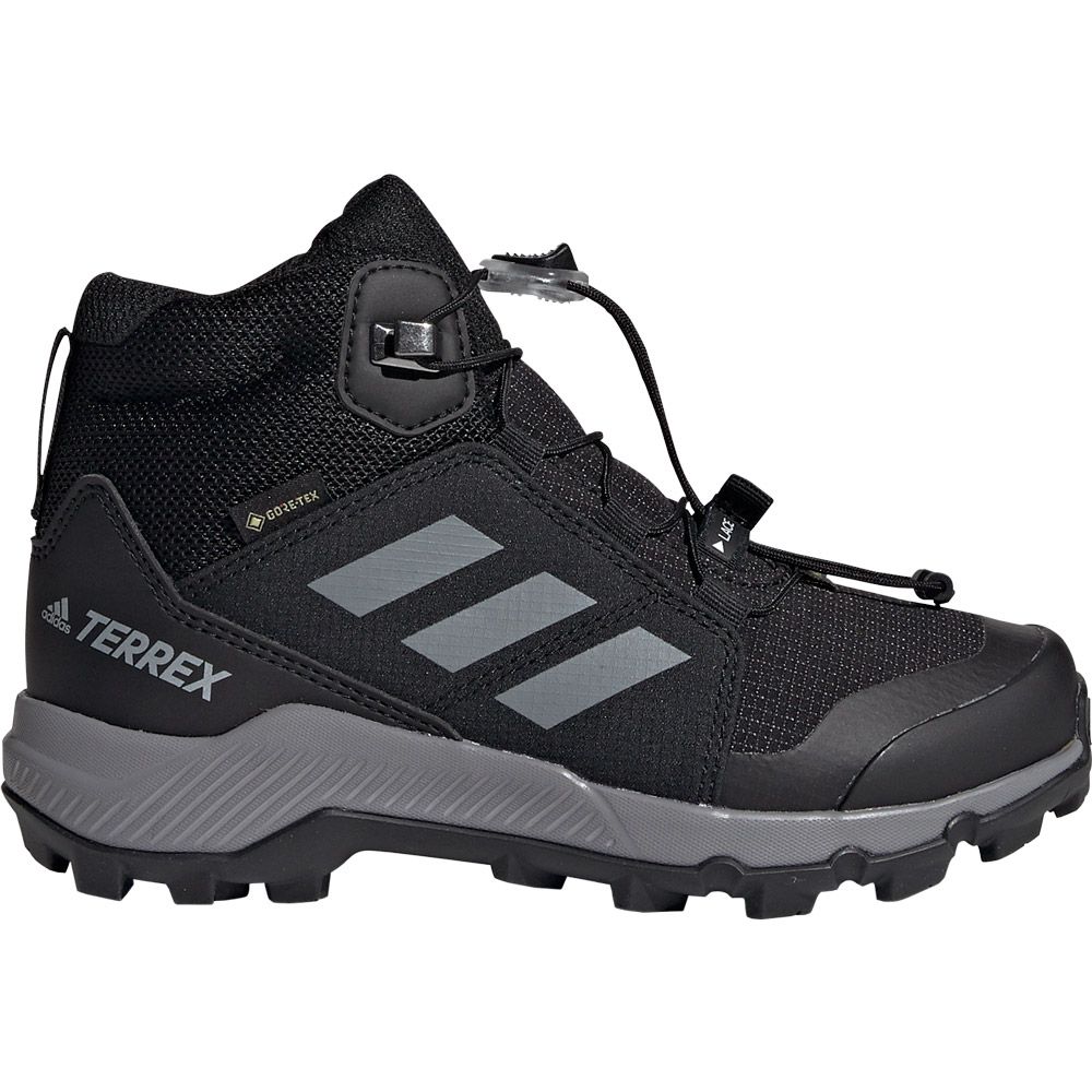 adidas - Terrex Mid GTX Hiking Shoes Kids core black grey three core black  at Sport Bittl Shop