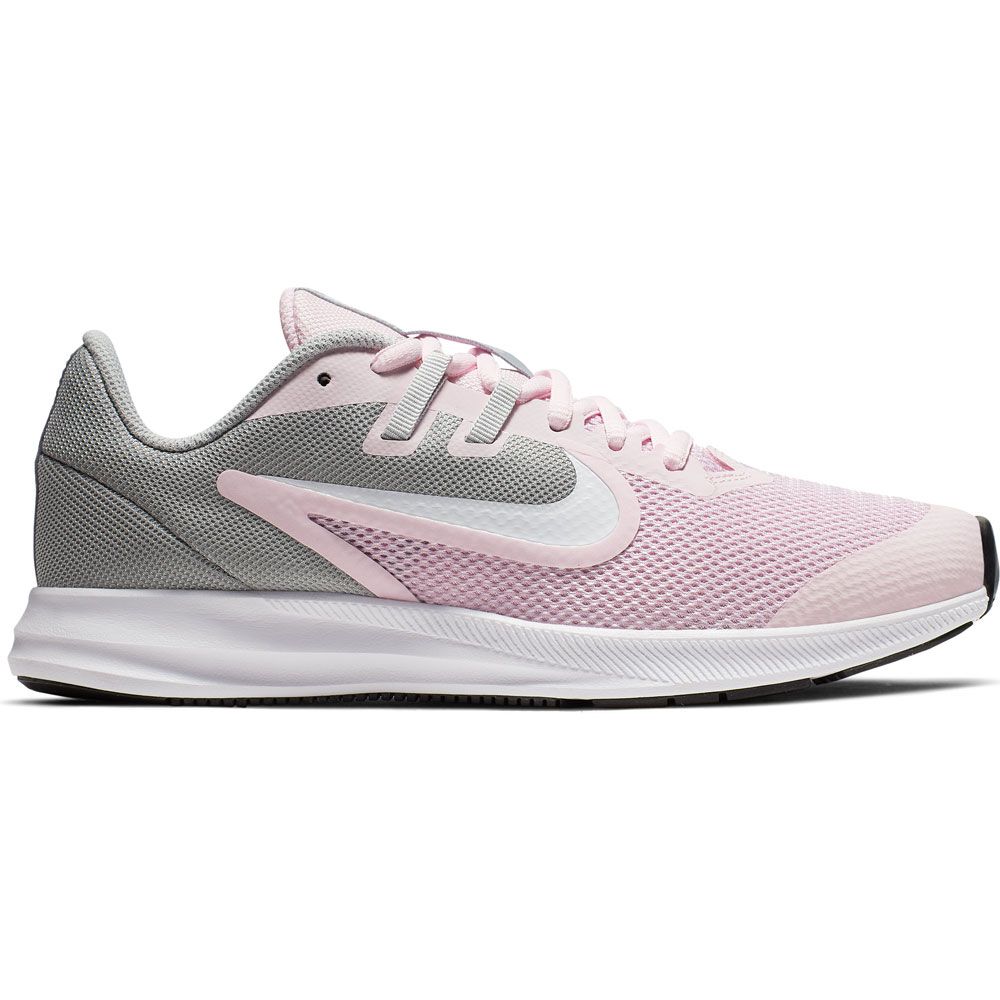 nike pink gray running shoes