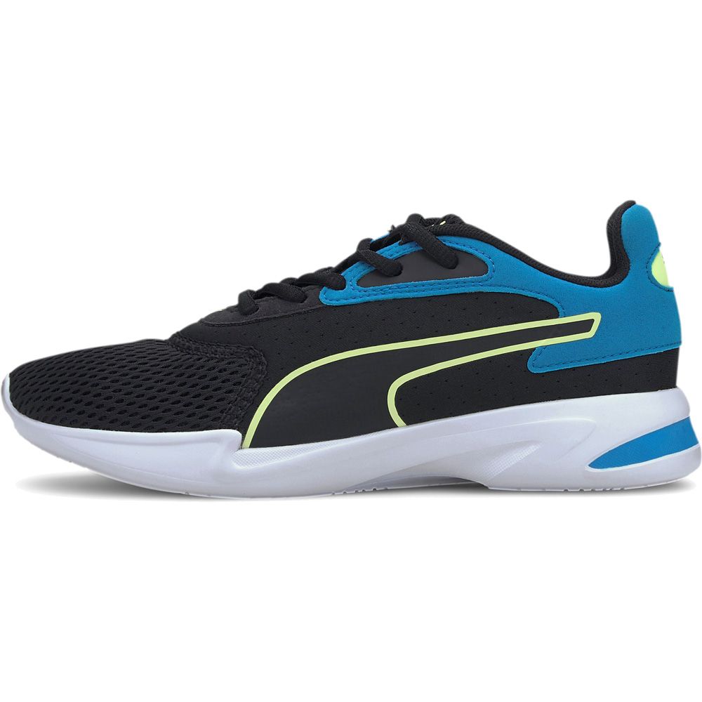 puma black and green sport shoes