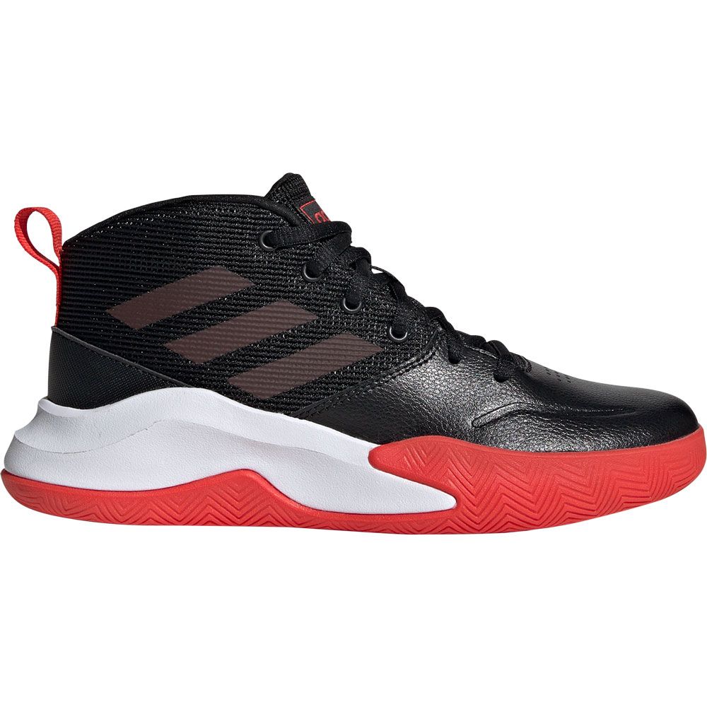 adidas black white and red shoes
