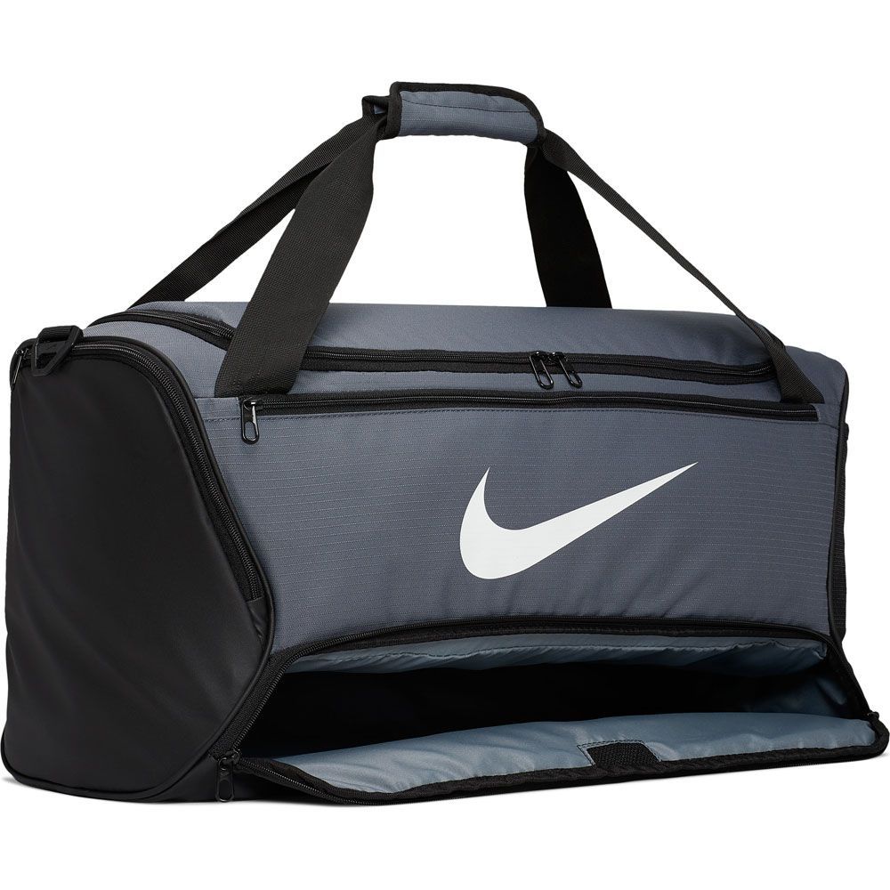 nike grey duffle bag