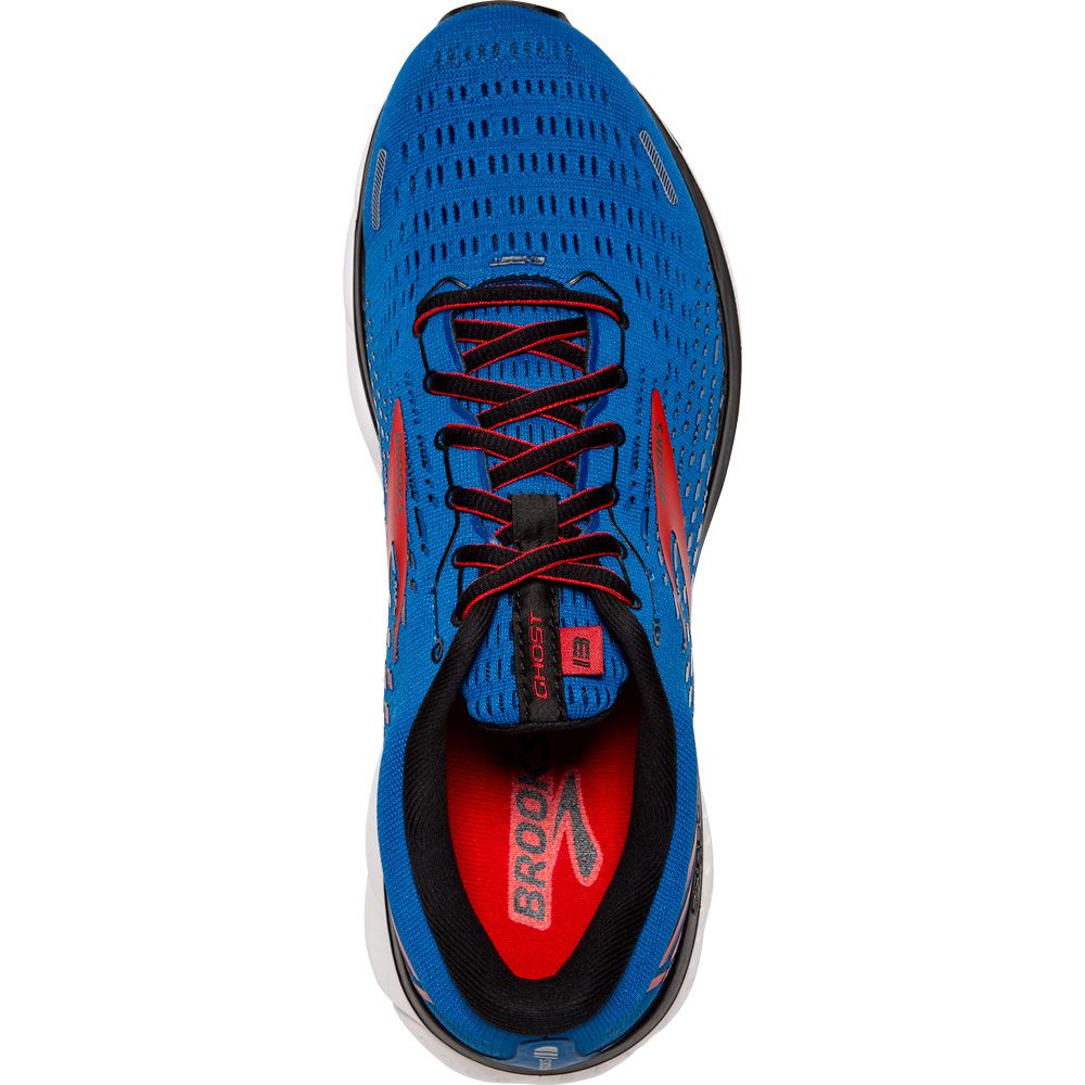 brooks red white and blue shoes