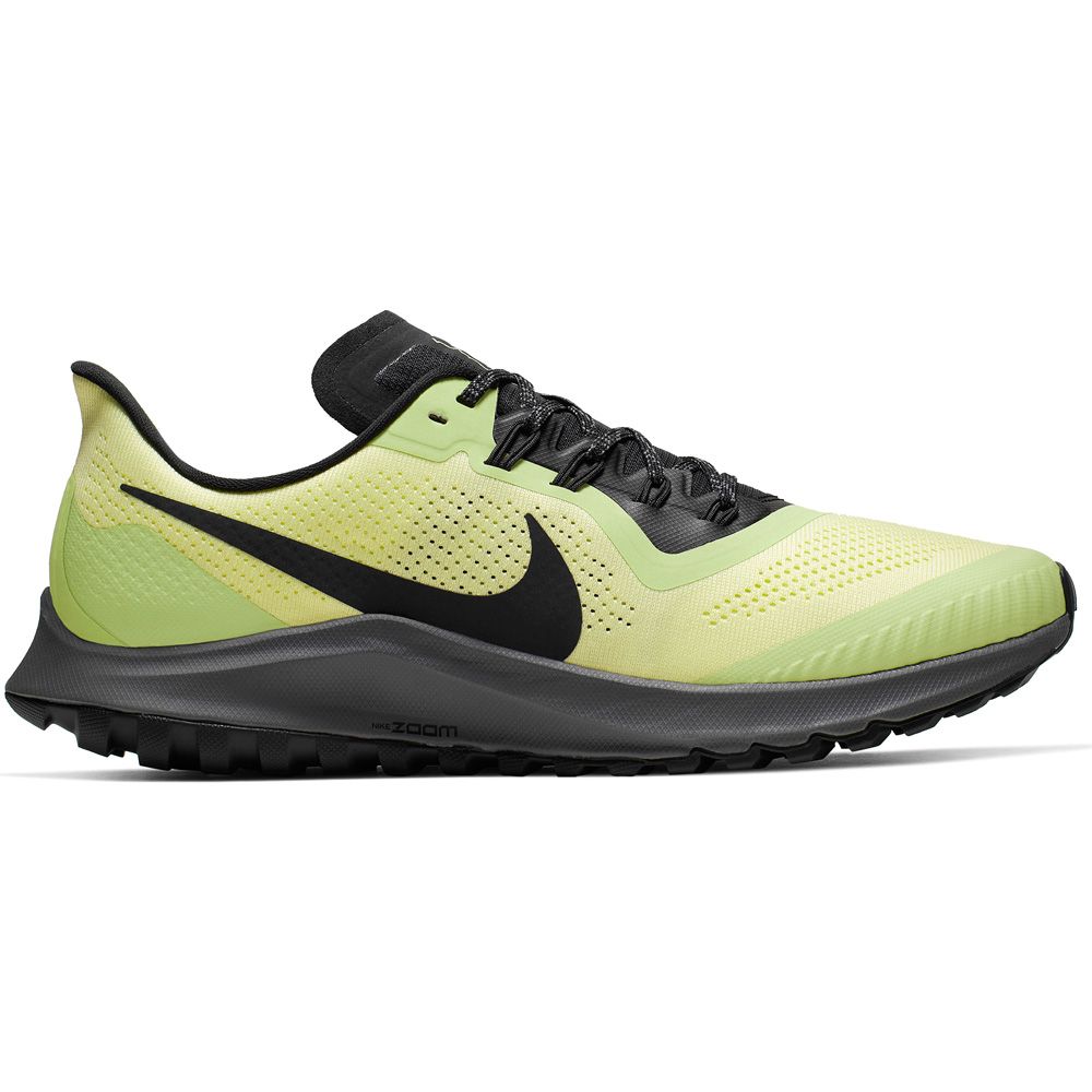 nike women's air zoom pegasus 36 running shoes black yellow green