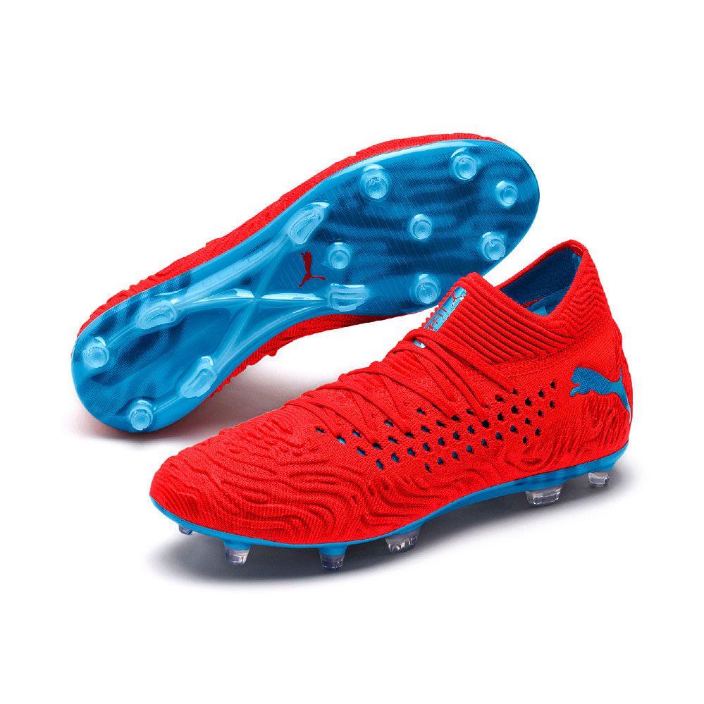 Puma - Future 19.1 Netfit FG/AG Football Shoes Men red blast bleu azur at  Sport Bittl Shop
