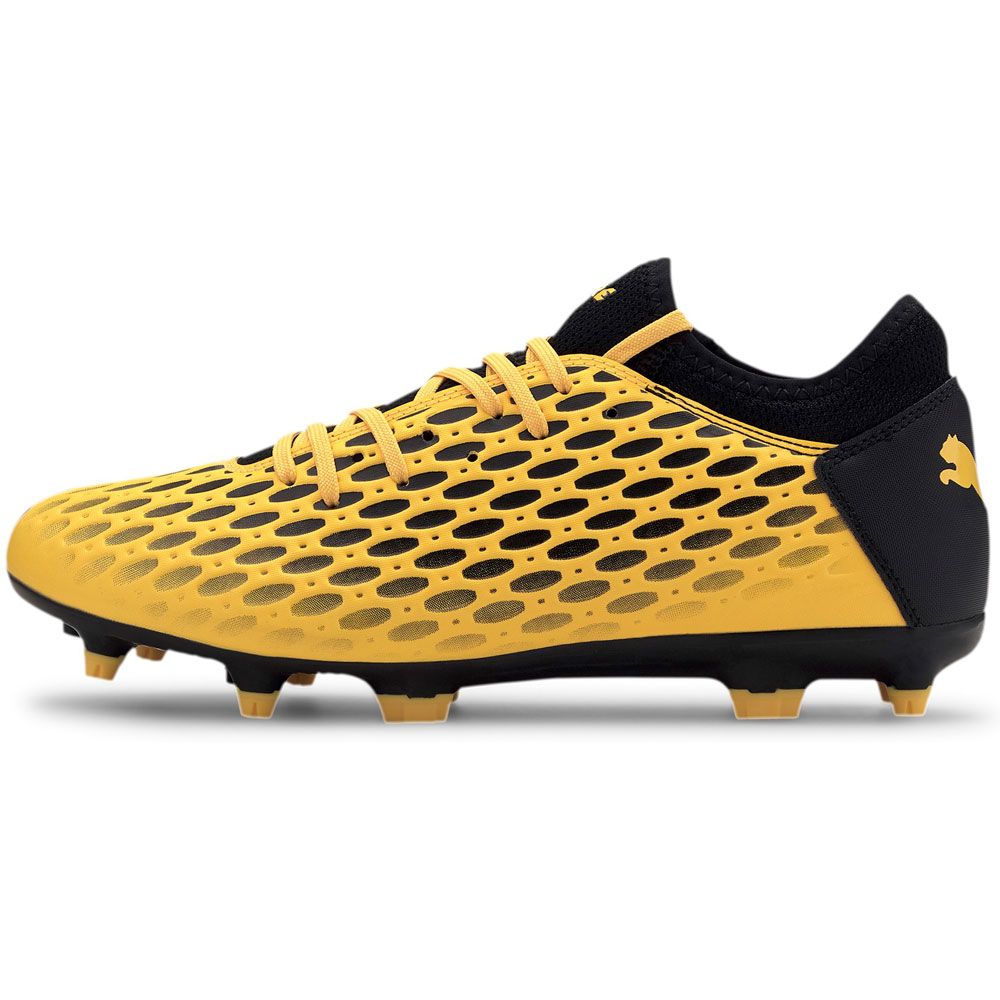 puma yellow and black shoes