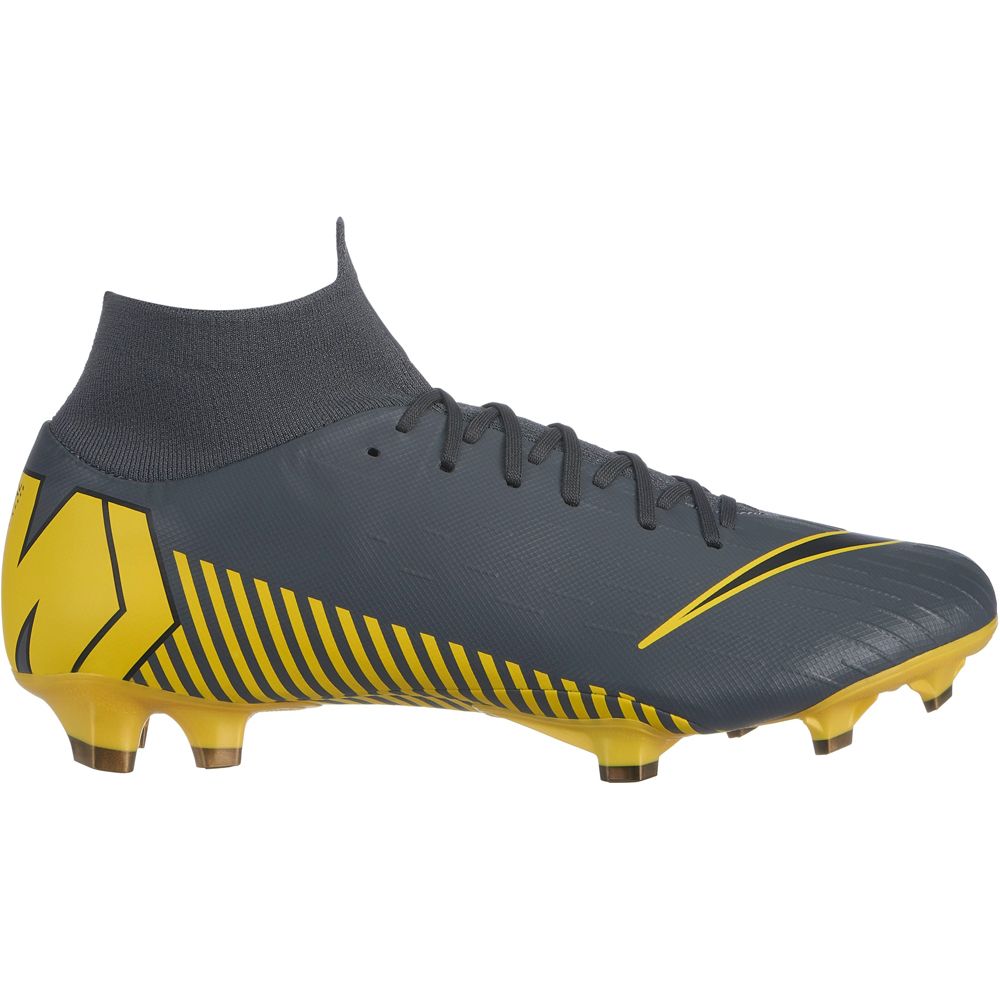 nike football boots black and yellow