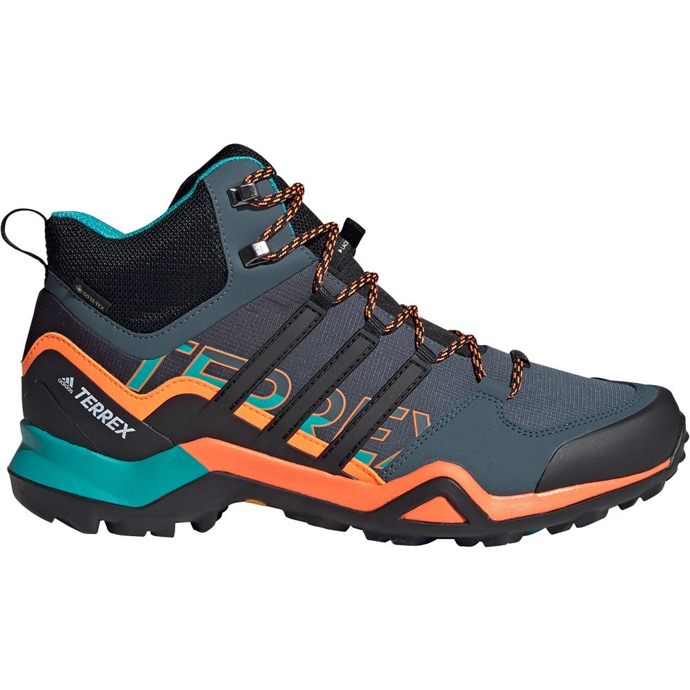 adidas - Terrex Swift R2 Mid Gore-Tex Hiking Shoes Men legacy blue core  black signal orange at Sport Bittl Shop