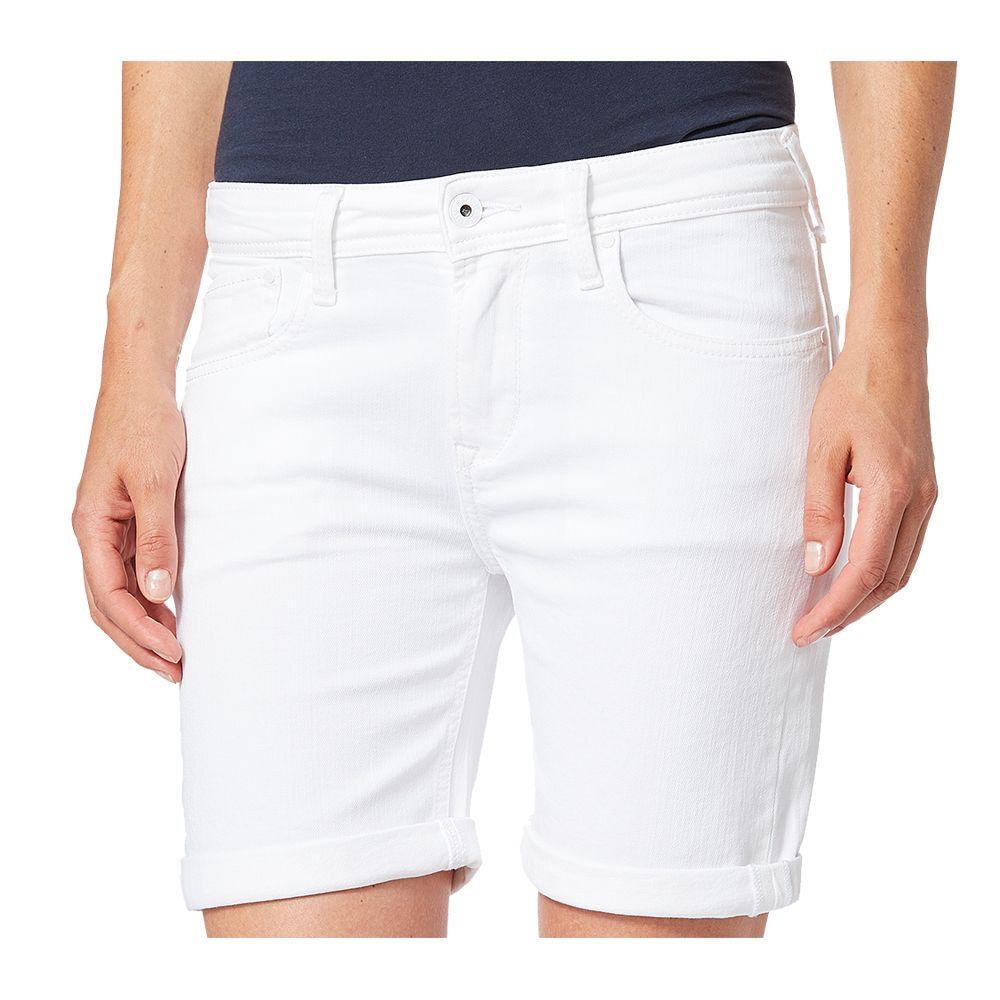 white jeans shorts