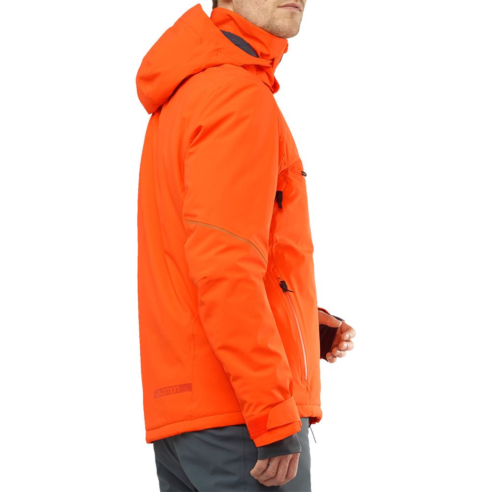 salomon orange ski jacket