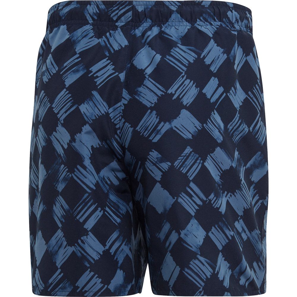 adidas mens check swim shorts