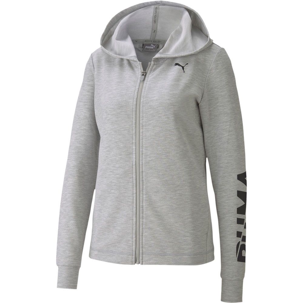 Puma - Modern Sports Hooded Jacket Women light gray heather at Sport Bittl  Shop