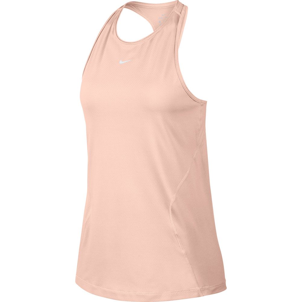 Nike - Pro All-Over Mesh Tank Top Women echo pink white at Sport Bittl Shop
