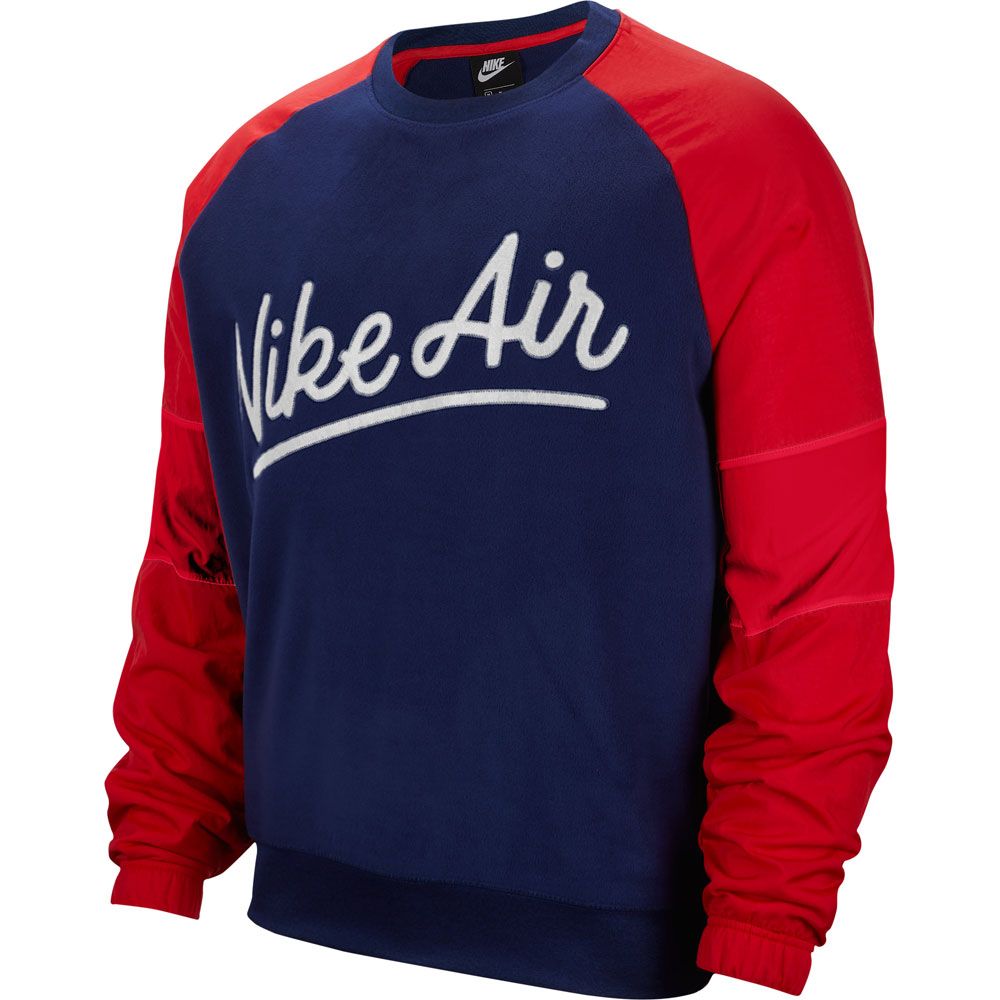 nike red white and blue hoodie