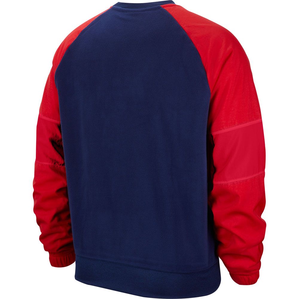 red white and blue nike shirt